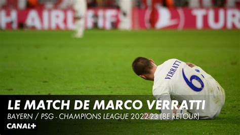 R Sum Et Casting Le Match De Marco Verratti Lors De Bayern Psg