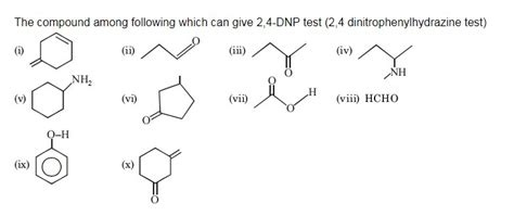 The Compound Among Following Which Can Give 2 4 DNP Test 2 4