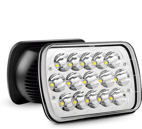 Nilight 20015h Led Headlights 2pcs 45w 7x6 5x7 Rectangular Hi Lo Led Sealed Beam