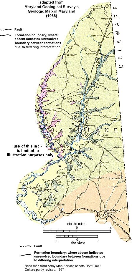 Geologic Maps Of Maryland Caroline County