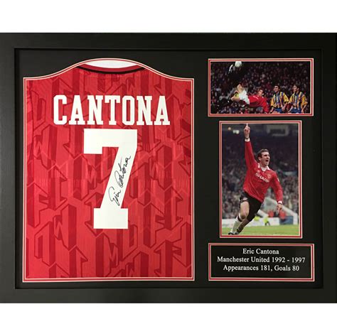 Football Memorabilia Collectibles ERIC CANTONA AUTOGRAPHED MANCHESTER