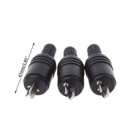 2pcs 2 Pin Din Plug Speaker And Hifi Connector Screw Terminals Audio