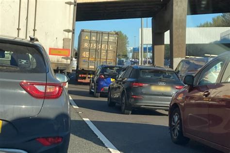 Two Rushed To Hospital After Lorry Overturns On M8 In Glasgow Causing