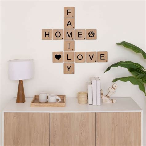 Letras Scrabble Madera Relieve