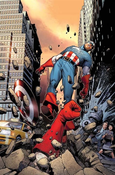 Steve McNiven Captain America Arte do capitão américa Capitão