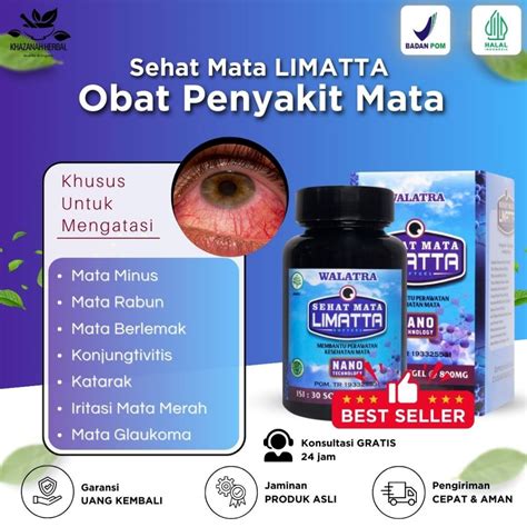 Jual Sehat Mata Limatta 100 Obat Mata Minus Rabun Katarak Pterigium