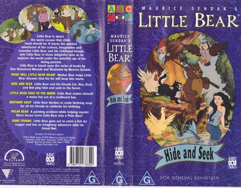 LITTLE BEAR HIDE AND SEEK~VHS VIDEO PAL~ A RARE FIND~