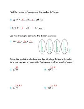 Envision Math Th Grade Topic Tests Divide By Digit Numbers