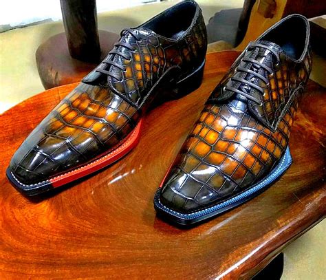 Genuine Alligator Dress Shoes for Men | Alligator dress shoes, Dress ...