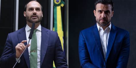 Eduardo Bolsonaro critica Pablo Marçal por desmarcar entrevista É pra