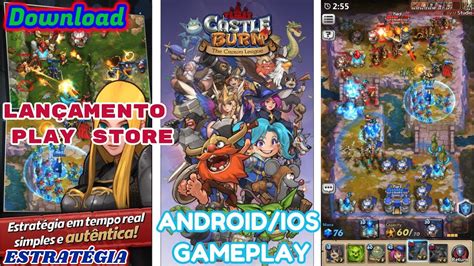 Castle Burn Gameplay Android Ios Melhor Jogo De Estrat Gia Para