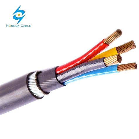 Copper Aluminum XLPE PVC 150mm 4 Core Steel Wire Armoured Swa