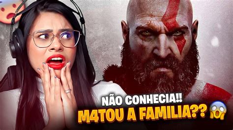 Primeira Vez Vendo Kratos Rap Do Kratos God Of War Eu Sou Um