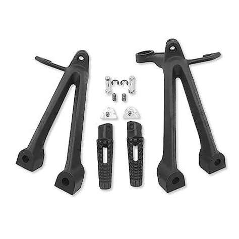 Httmt Mt Bk Black Rear Passenger Foot Pegs Bracket Compatible