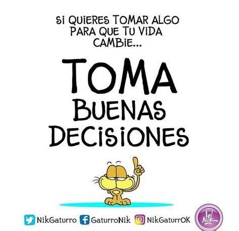 A Poster With The Words Toma Buenas Decisiones In Spanish And English