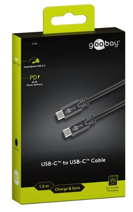 Goobay Sync Charge Super Speed USB C 3 2 Gen 1 USB C Cable Lobcom