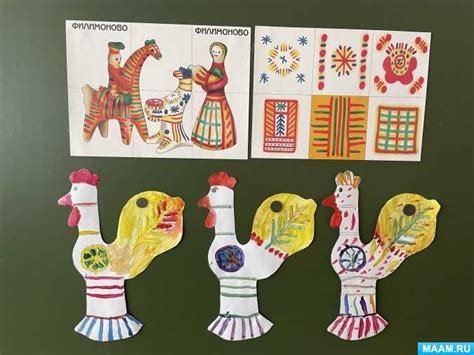 Шаблоны филимоновской игрушки для рисования: виды росписи, какие цвета ...