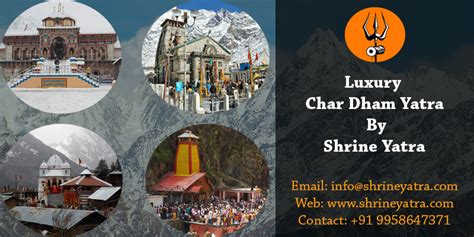 Luxury Chardham Yatra Tour Package Cost Shrine Yatra