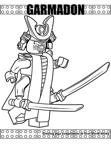 Coloring Page Garmadon True North Bricks Lego Coloring Pages