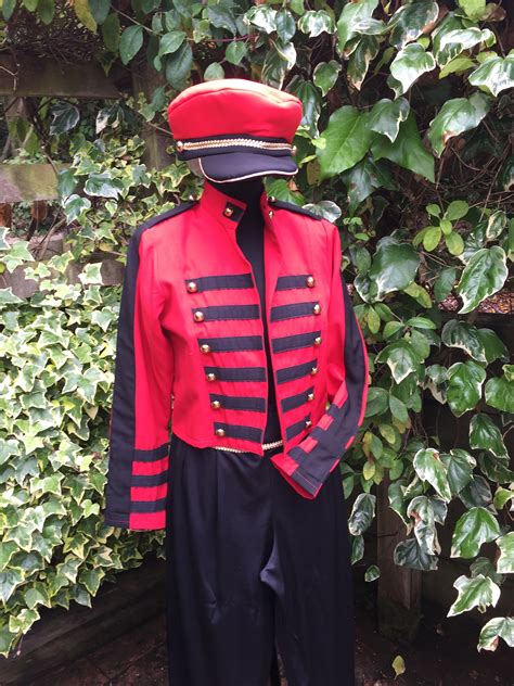 Masquerade Red Military Cheryl Cole Fancy Dress Costume Masquerade