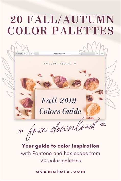 Autumn Color Palette Hex Codes