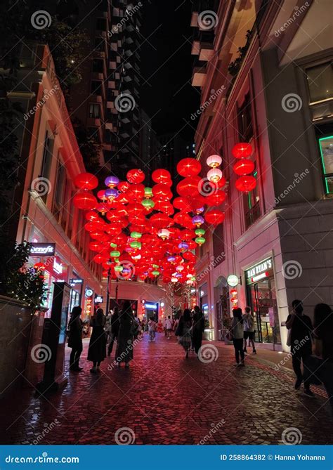 Lanterns Decorate In Celebration Of The Traditional Mid Autumn Festival