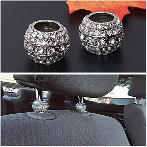 Car Interior Seat Decoration Accessories Crystal Car Seat Headrest ...