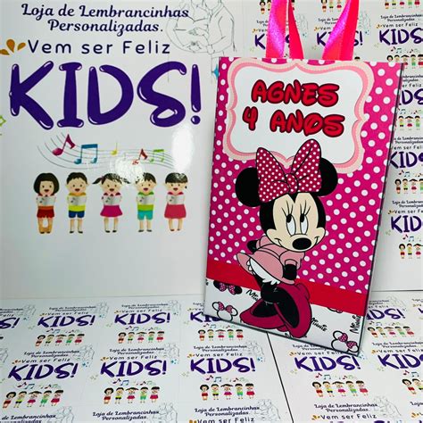 Sacolinha Personalizada Minnie Rosa Elo Produtos Especiais