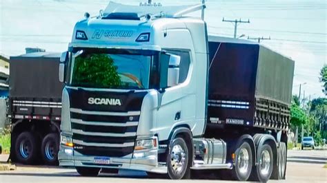 Scania R Muito Linda No Rodotrem Fjsantoro Youtube