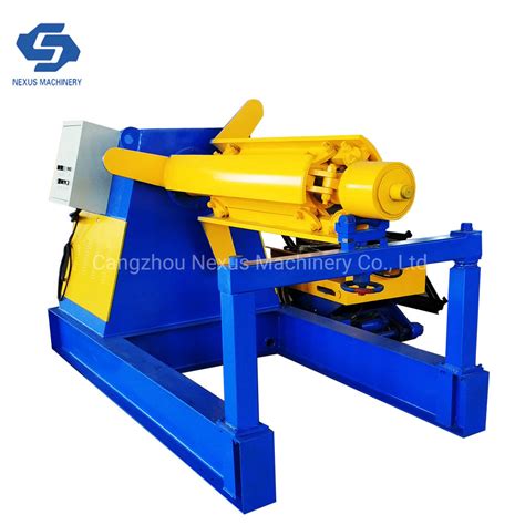 3 10 Ton Customized Aluminum Steel Coil Manual Uncoiler Decoiler