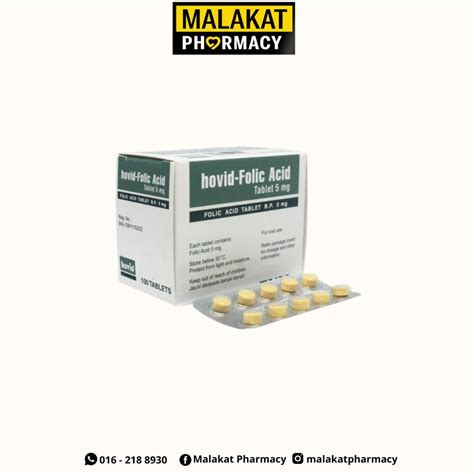 HOVID FOLIC ACID 5MG TABLET 10 S EXP 31 MAR 2024 Shopee Malaysia