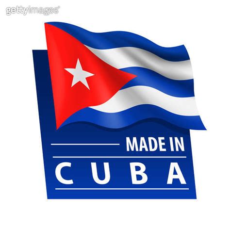 Made In Cuba Vector Illustration Flag Of Cuba And Text Isolated On