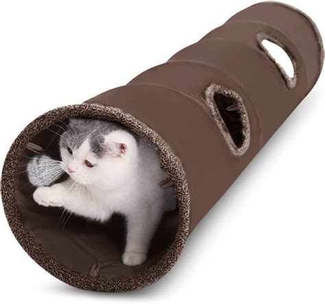 Allsopets Tunnel Pour Chat Jouet Tunnel Chat En Daim Tunnel A Chats