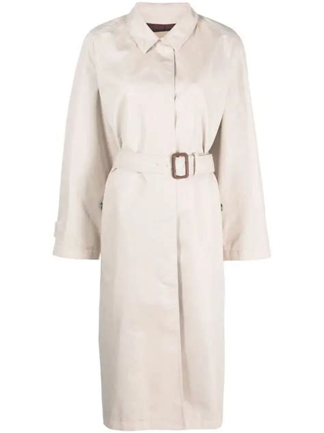 Buy Gucci Cotton Gabardine Trench Coat White At 33 Off Editorialist