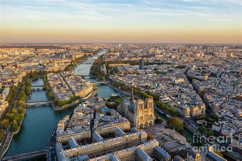 Notre Dame and Ile de la Cite Aerial View Photograph by Mike Reid - Pixels