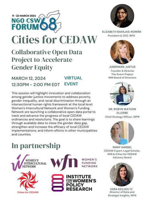 Csw68 Collaborative Open Data Project To Accelerate Gender Equity