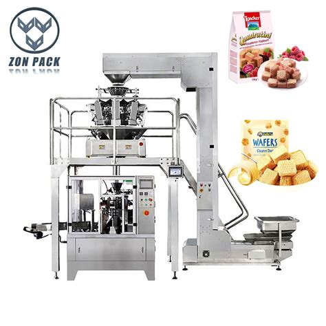 Automatic Biscuits Wafer Biscuits Cookies Packing Zipper Bag Premade