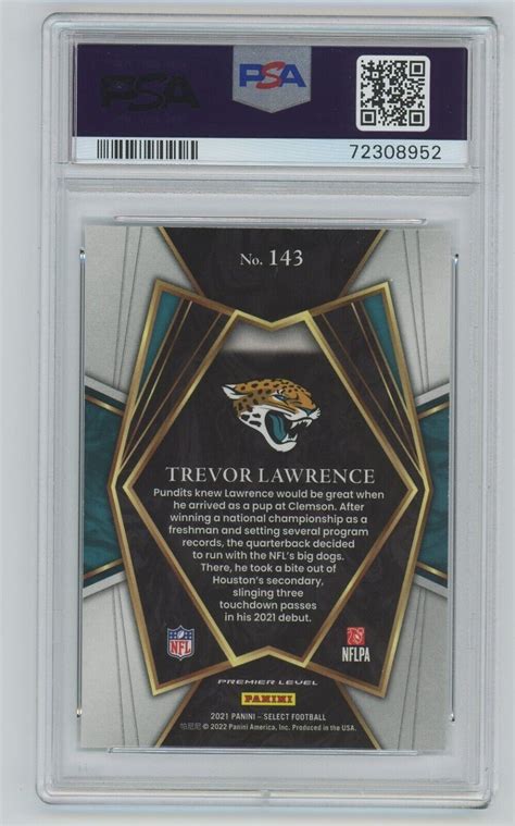 Panini Select Premier Level Trevor Lawrence Rc For Sale