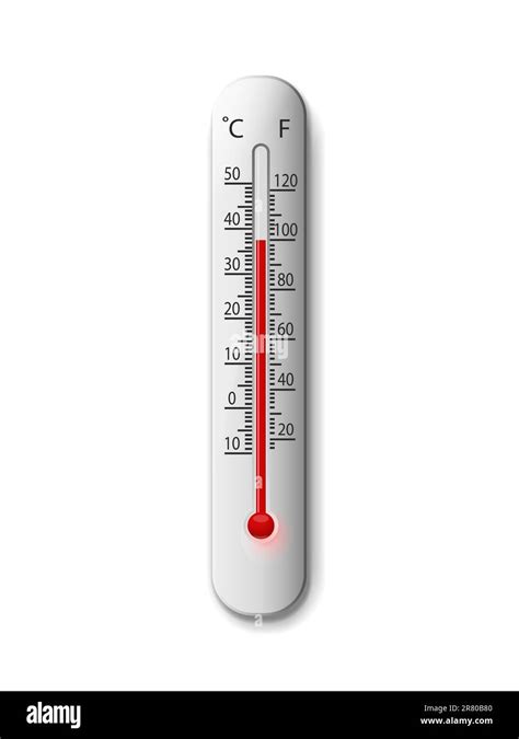 Thermometer Showing High Temperature Stock Vector Images Alamy