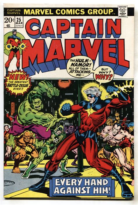 Captain Marvel First Jim Starlin Cover Thanos Saga Begins