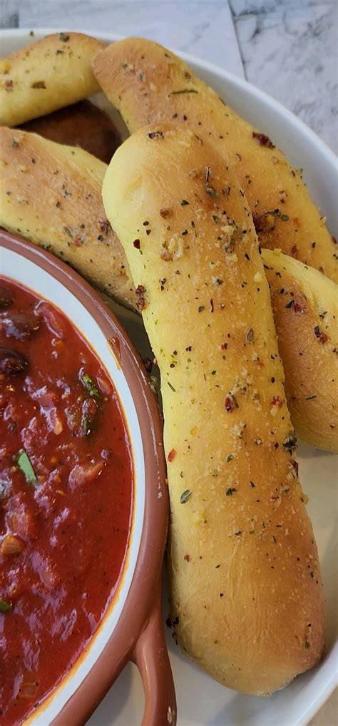 Fluffy Italian Garlic Butter Breadsticks From Normasfooddiary