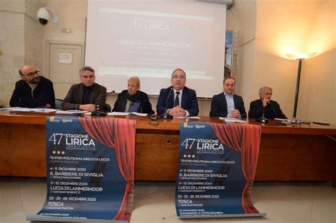 Stagione Lirica Della Provincia Di Lecce Con Una Nuova Produzione E Un