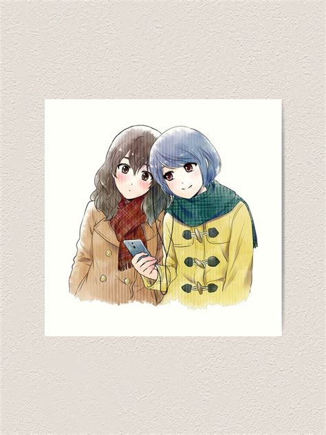 "Domestic Girlfriend - Cute Rui & Hina fanart" Art Print by ShindouArt | Redbubble