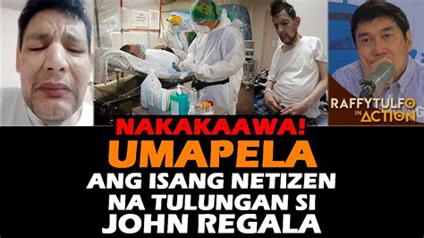 Nakakaawa Si John Regala Umapela Ang Isang Netizen Na Tulungan Si John