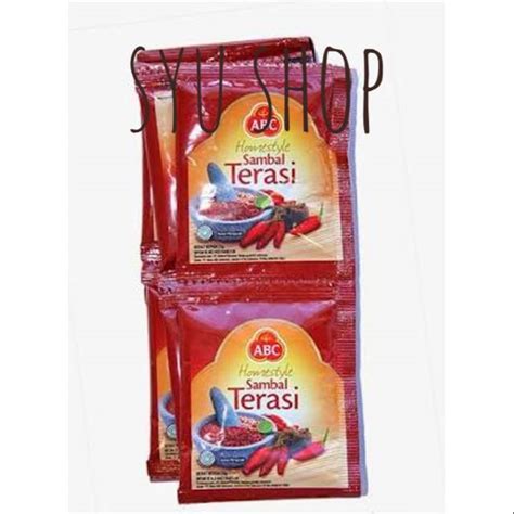 Jual Sambal Terasi Abc Homestyle Sachet 10 X 20 Gr Shopee Indonesia