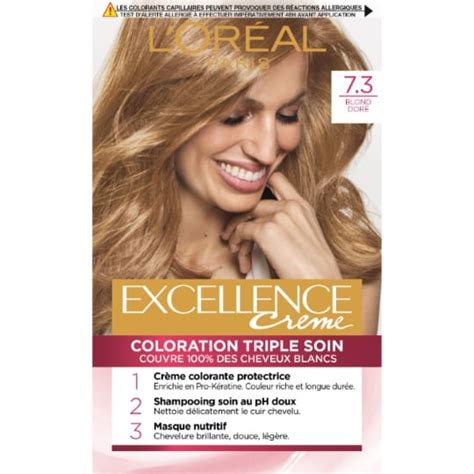 Crème coloration permanente 7 30 Blond Doré L OREAL PARIS le lot de 2