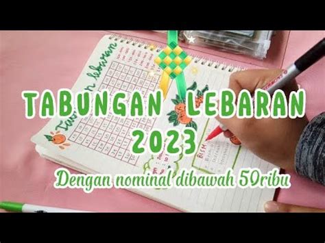 Membuat Tabungan Lebaran Ll Persiapkan Sejak Dini Youtube