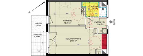 Plan Appartement T De M Neuf R Sidence Les Jardins Du