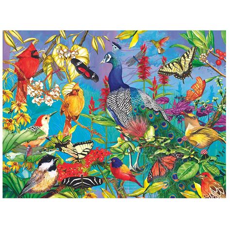 Springbok Peacock Garden Puzzle 1000pcs - Puzzles Canada