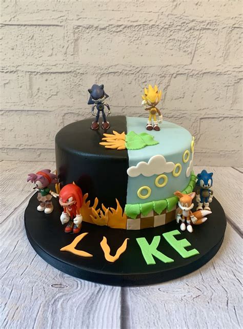 Sonic The Hedgehog Birthday Cake Ideas Sonic Hedgehog Cake Cakes